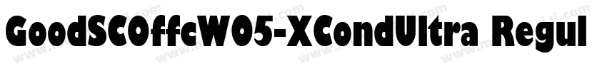 GoodSCOffcW05-XCondUltra Regular字体转换